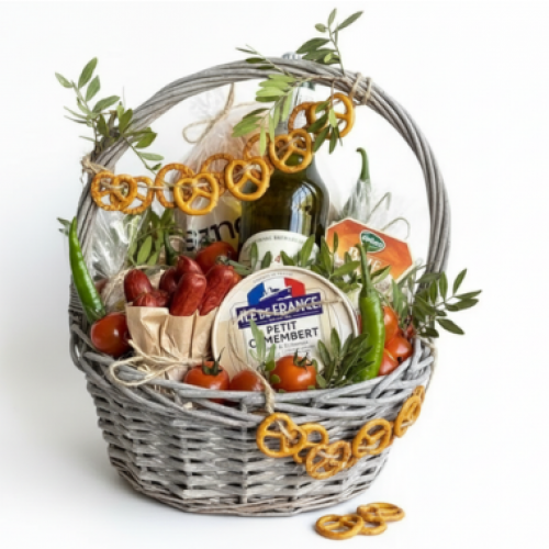 Подарункова корзина з продуктами "Дуже смачний"